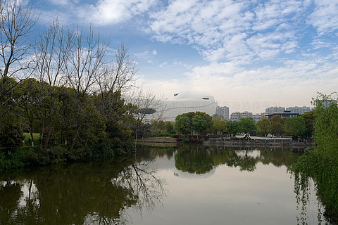 杭州市萧山区白马湖风光