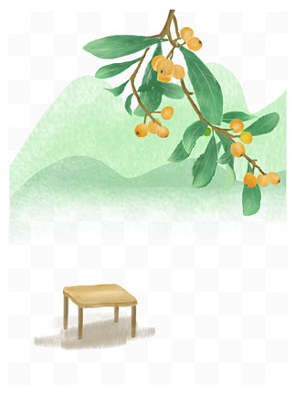 卡通枇杷树图片