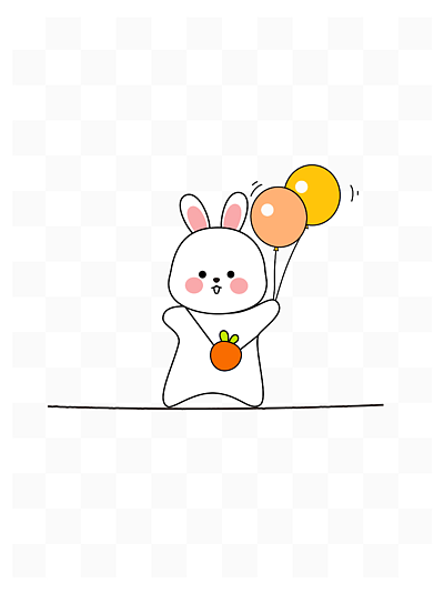 小兔玩气球看图图片图片
