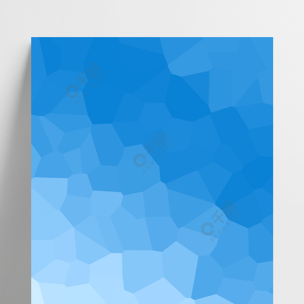 蓝色炫彩几何流体渐变色块广告背景图