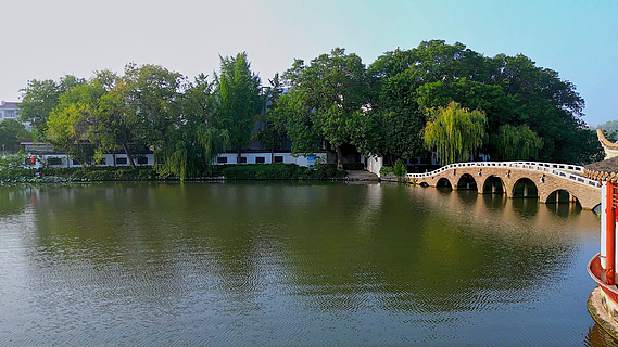 航拍城市淮安保利大劇院1080p航拍城市古鎮勺湖公園景區1080p航拍城市