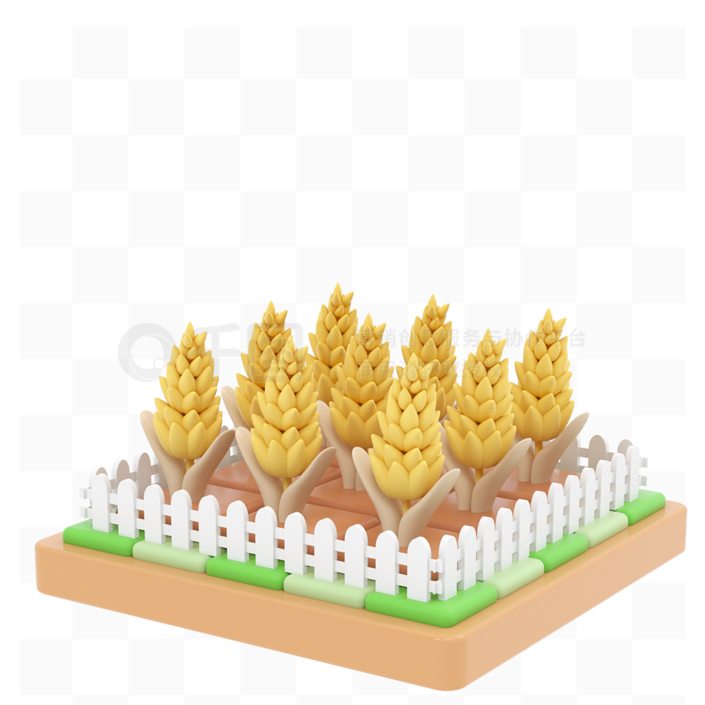 C4D农业农村农场元素3D立体模型