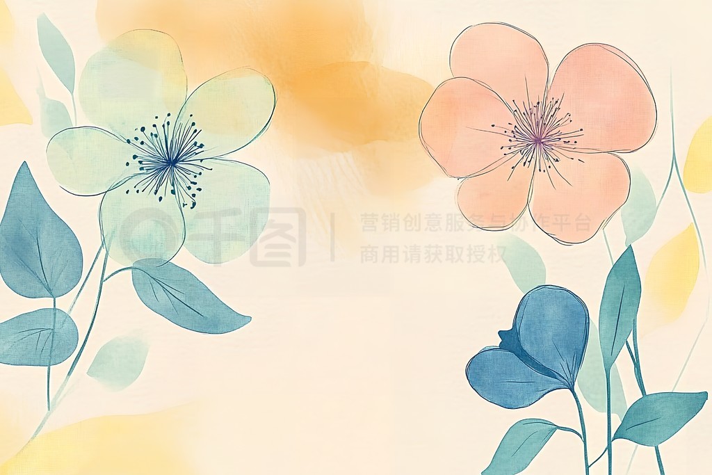 Flower backgroundԼˮʷ绨ͼƵ廭