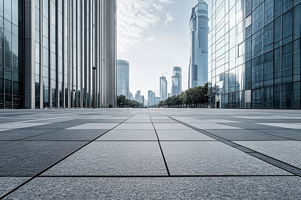 empty pavement with modern architecture - city ȥåեȤȻִԼи¥öԳҵƬ