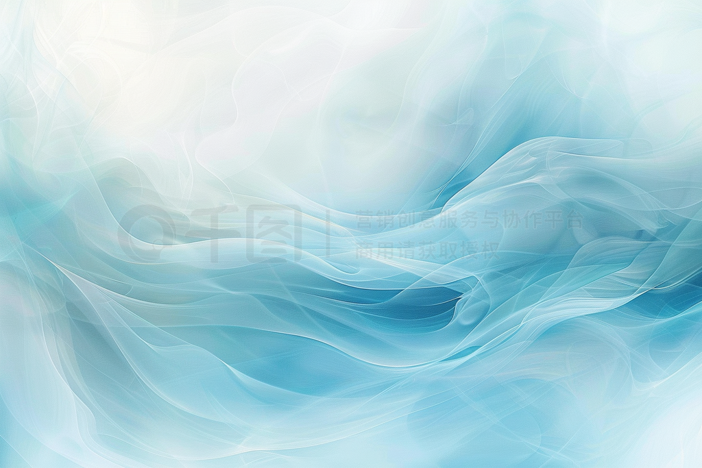 Blue Light Wave Abstract Background.Լ󽥱ƽͼ廭