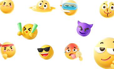 ͨɰ3DȤζemoji鶯