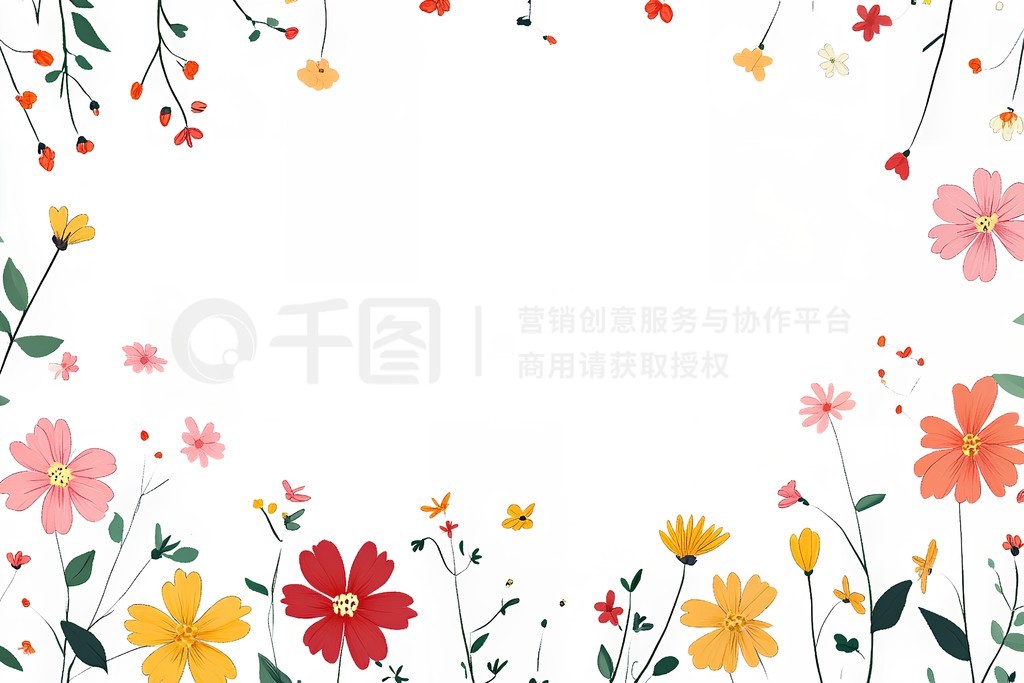 Flower backgroundԼ绨߿廭ز