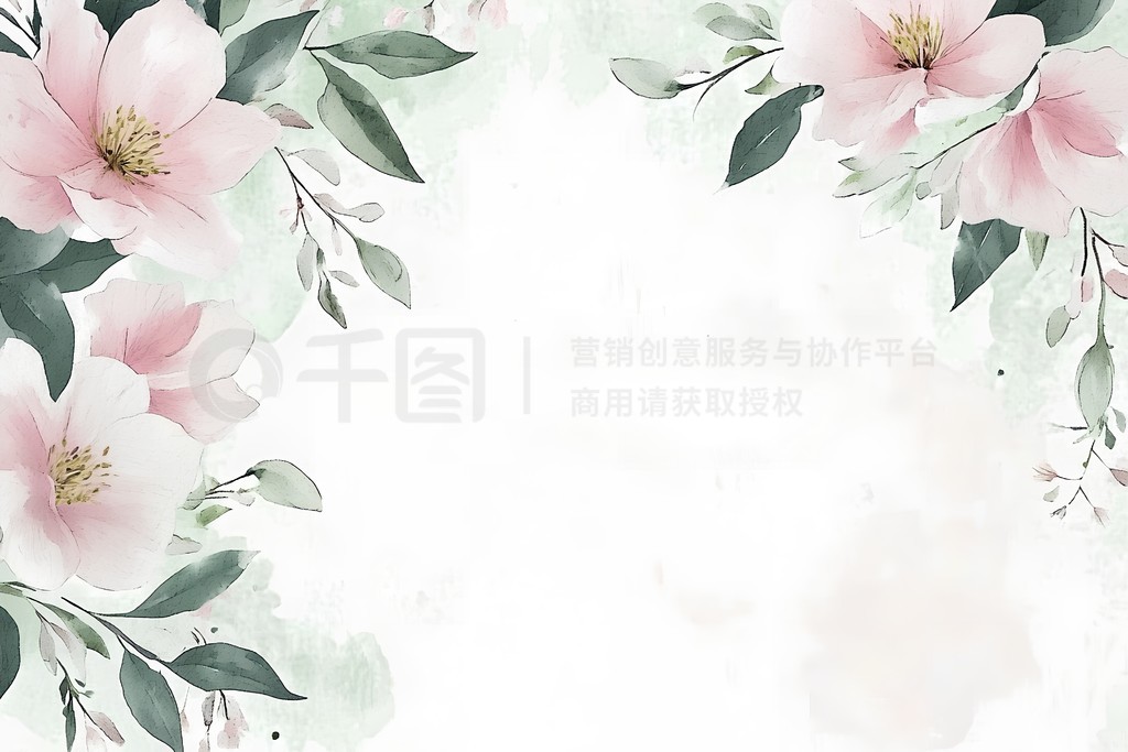 Flower backgroundԼǳ̰׷ɫȻ廭