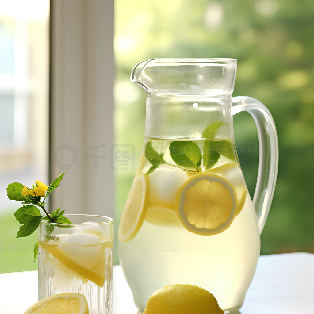 两杯柠檬水图片下载 - 觅知网