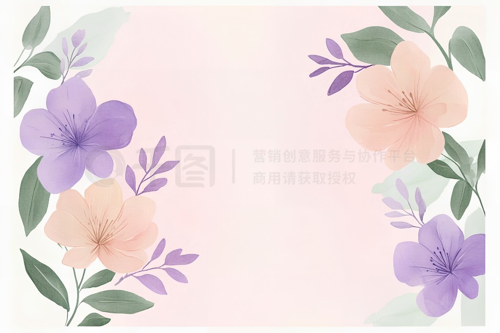 Flower backgroundԼˮʷ絭ɫ̻廭