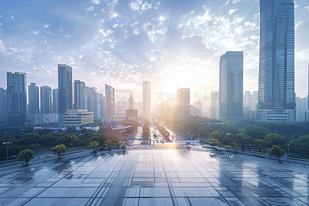 guangzhou cityscape in the morning - city ȥåեȤȻִзй㳡¥òĻǽҵƬ