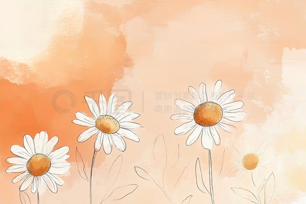 Flower backgroundԼˮʷȻƽջ廭