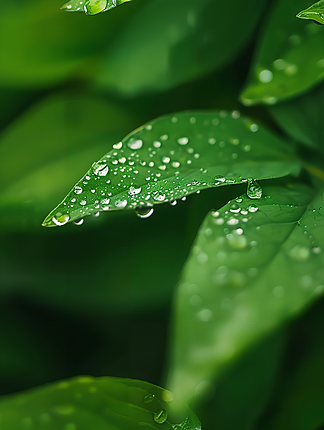 绿色雨滴图片大全大图图片