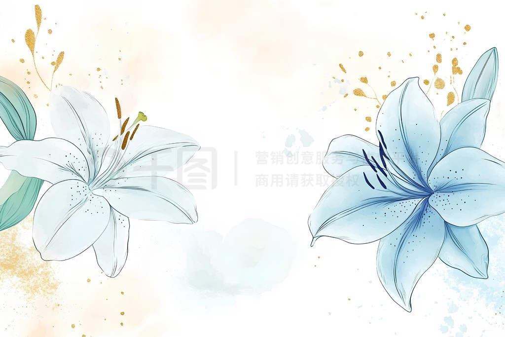 Flower backgroundԼˮʷٺϻ廭