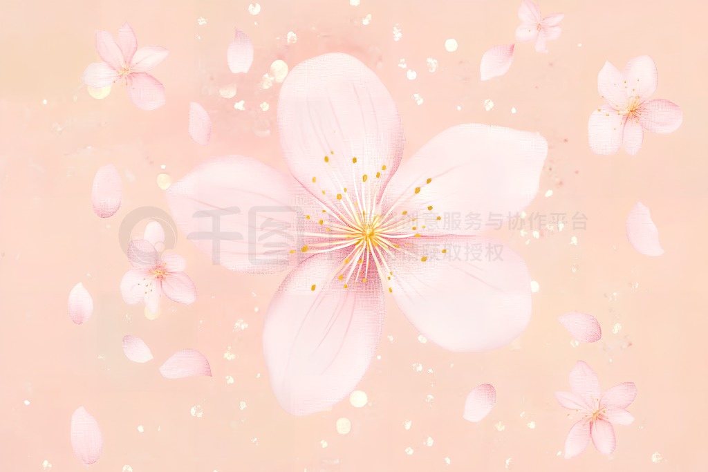 Flower backgroundԼɫӣʢλ÷Χ廭