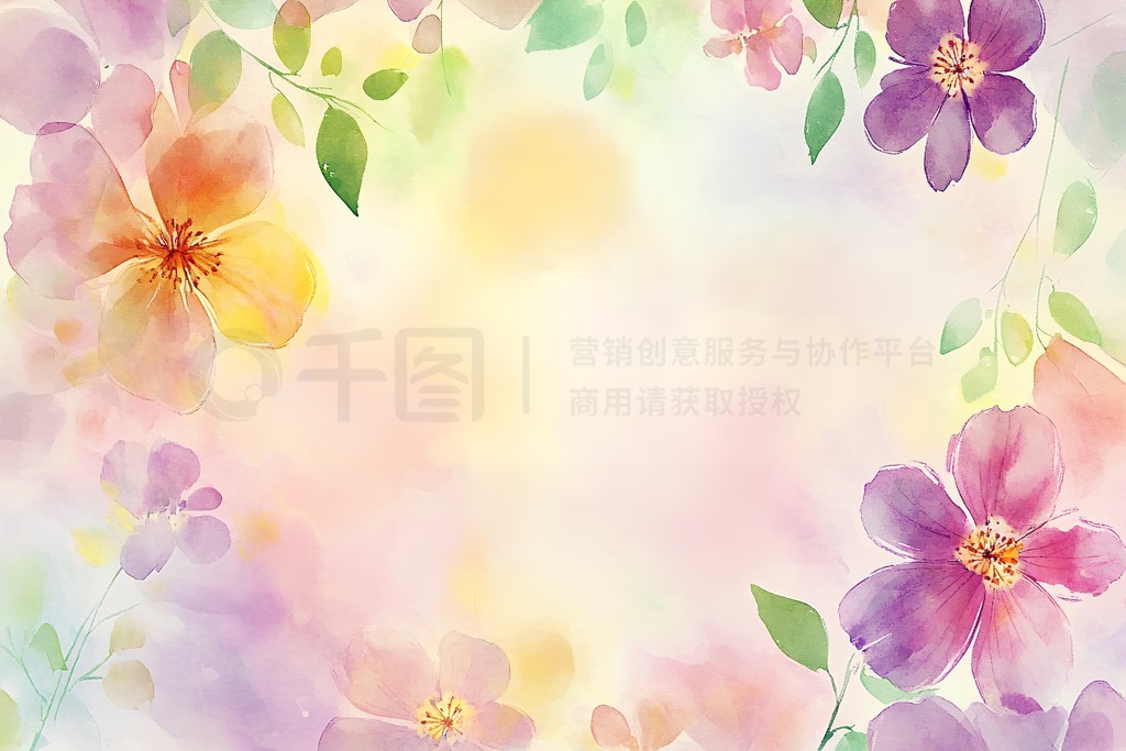 Flower backgroundˮʷλûҶӲ廭