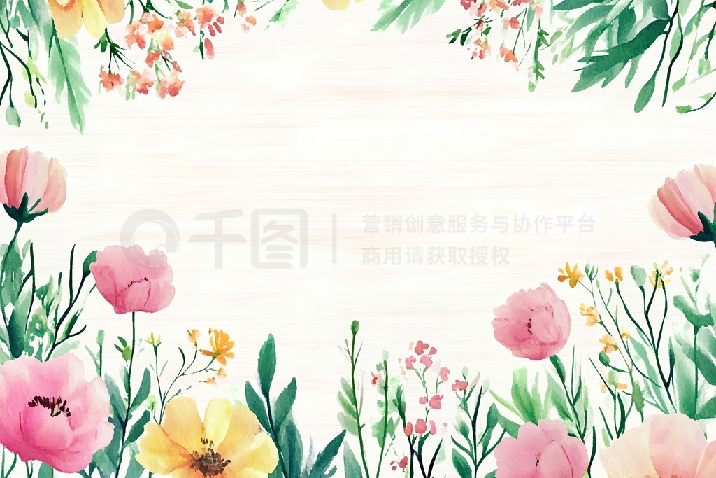 Flower backgroundˮʷ绨ֲɫɫɫ廭