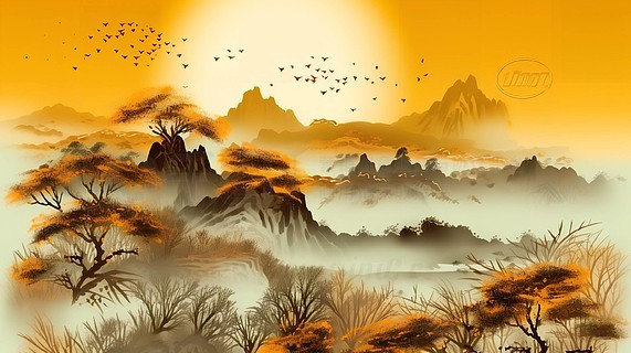 中国风格的山水画]图片免费下载_中国风格的山水画素材_中国风格的 