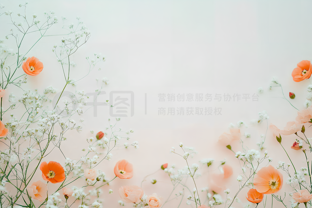 Flower backgroundԼǳɫֲװز