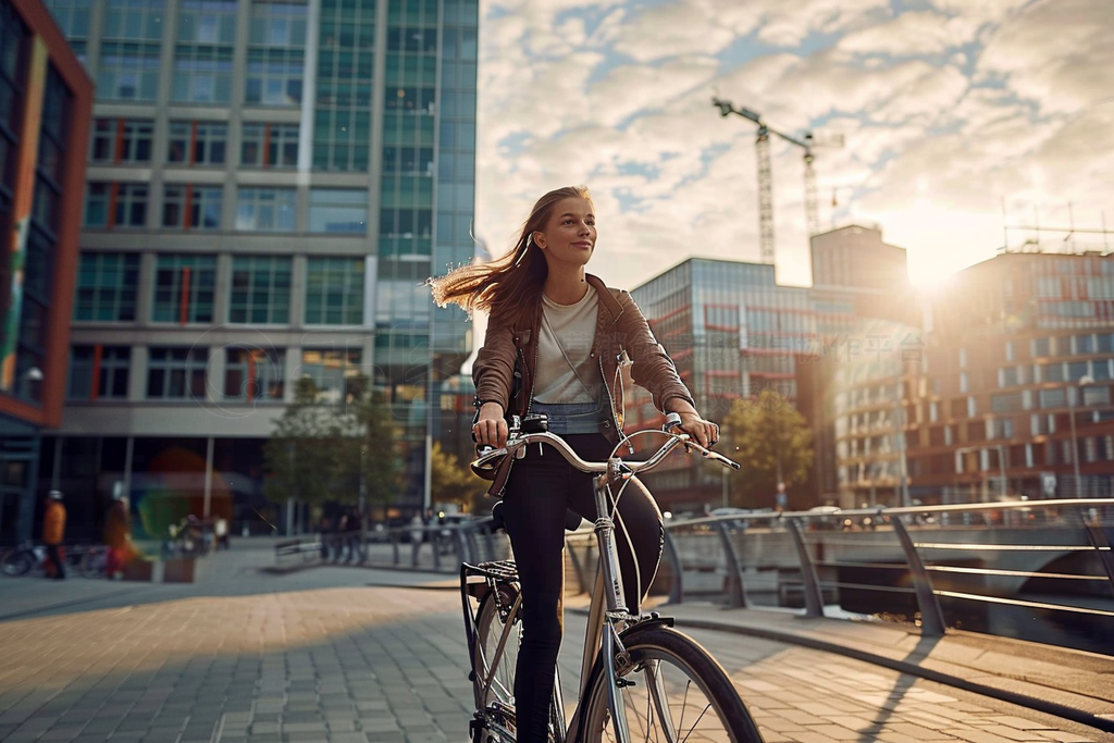 young woman riding a bike - city ȥåեȤȻִз΢ЦгҵƬ