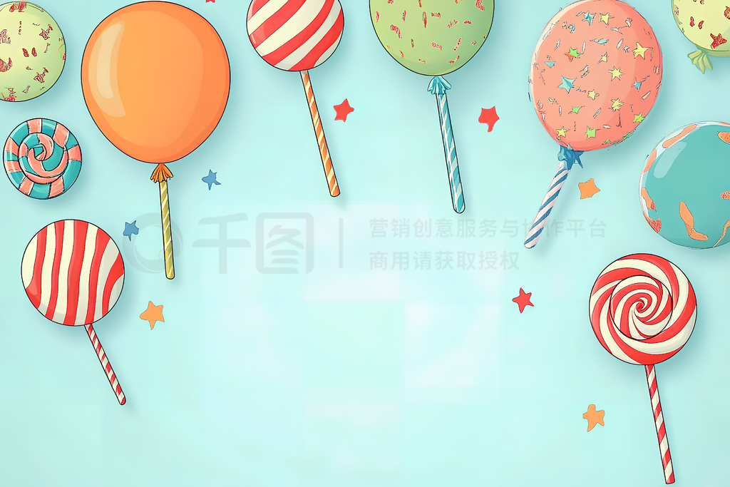 Birthday backgroundͨǶͯ־ۻ廭