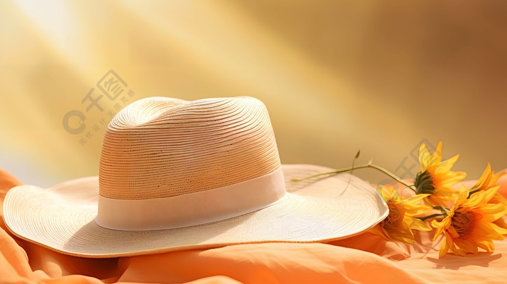 15款炎炎夏日夏天女式草帽太阳帽遮阳帽子png图片素材- 设计盒子