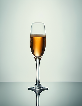 聚会餐桌上的香槟摄影:香槟酒杯在灯光下闪闪发光,引来一阵庆祝