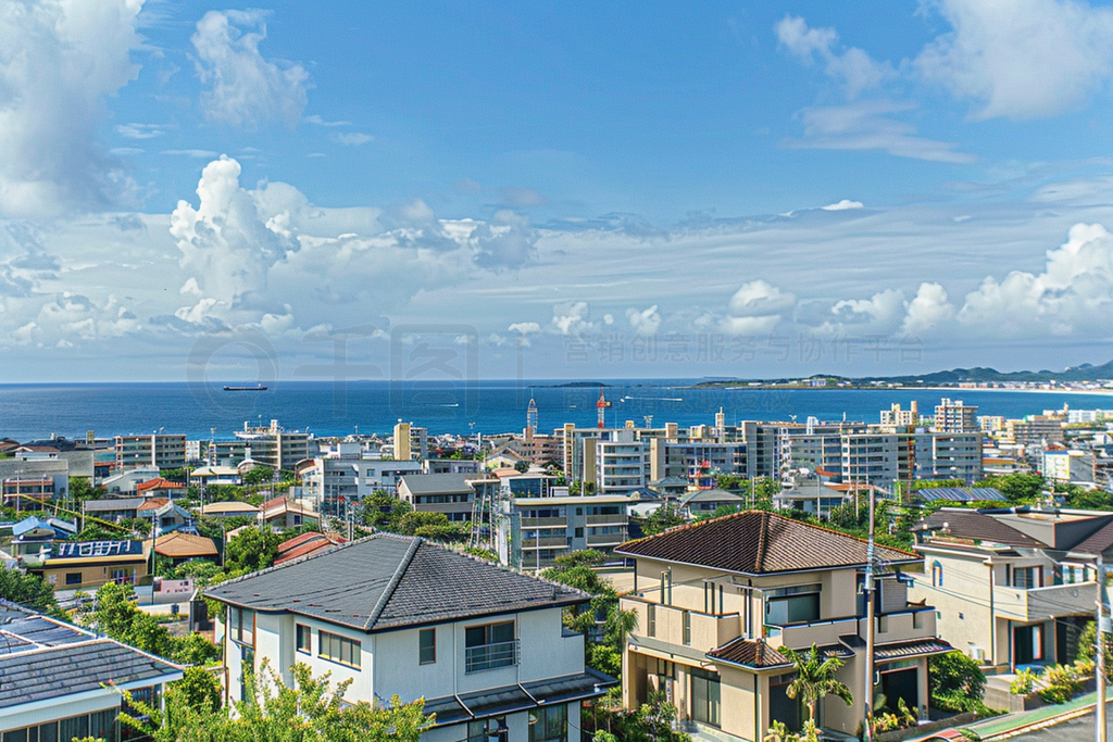 the residential district by the sea in okinawa of japan - view ȥåեȤȻȻоغȺҵƬ