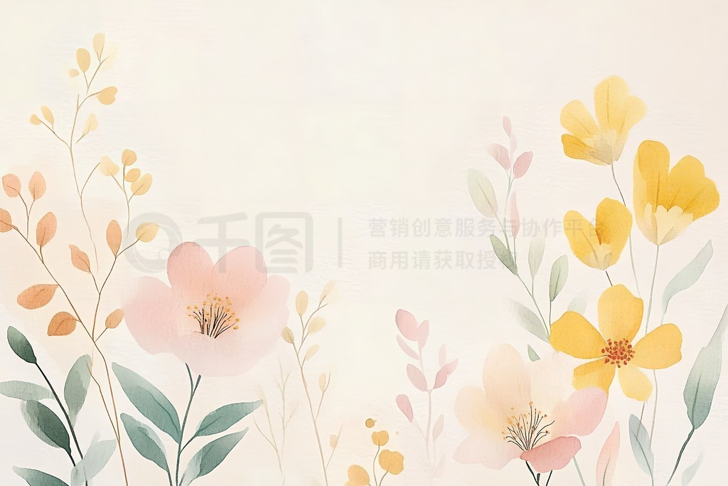 Flower backgroundԼˮʷʢȻ廭