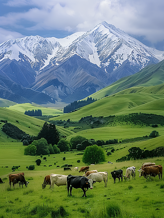 高山美景草原图片