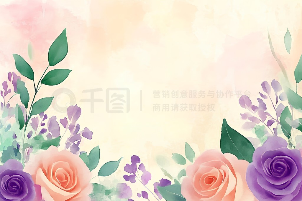 Flower backgroundˮʷɫɫֲȻ߿廭