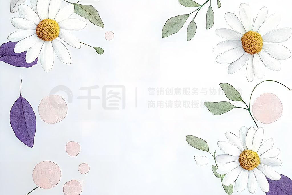 Flower backgroundԼջܲ廭ȻҶӵ۱