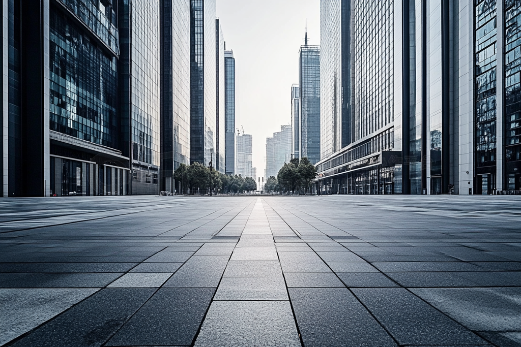 empty pavement with modern architecture - city ȥåեȤȻִԼнֵ·ҵƬ