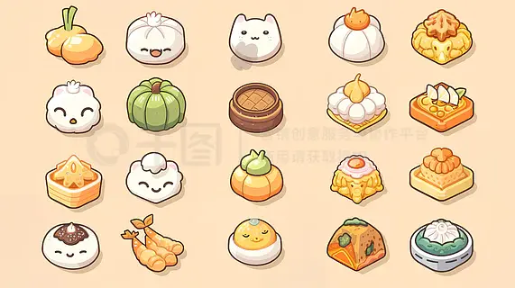 小笼包的emoji表情符号图片