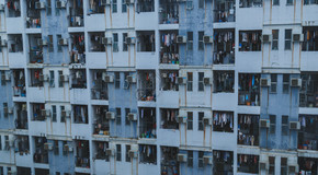 宿舍楼高楼摄影图背景