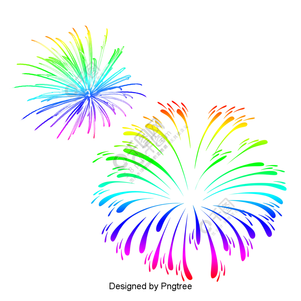 簡單的煙花裝飾圖案設計矢量圖免費下載_psd格式_1200像素_編號335763