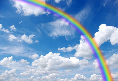 彩虹真实的照片图片