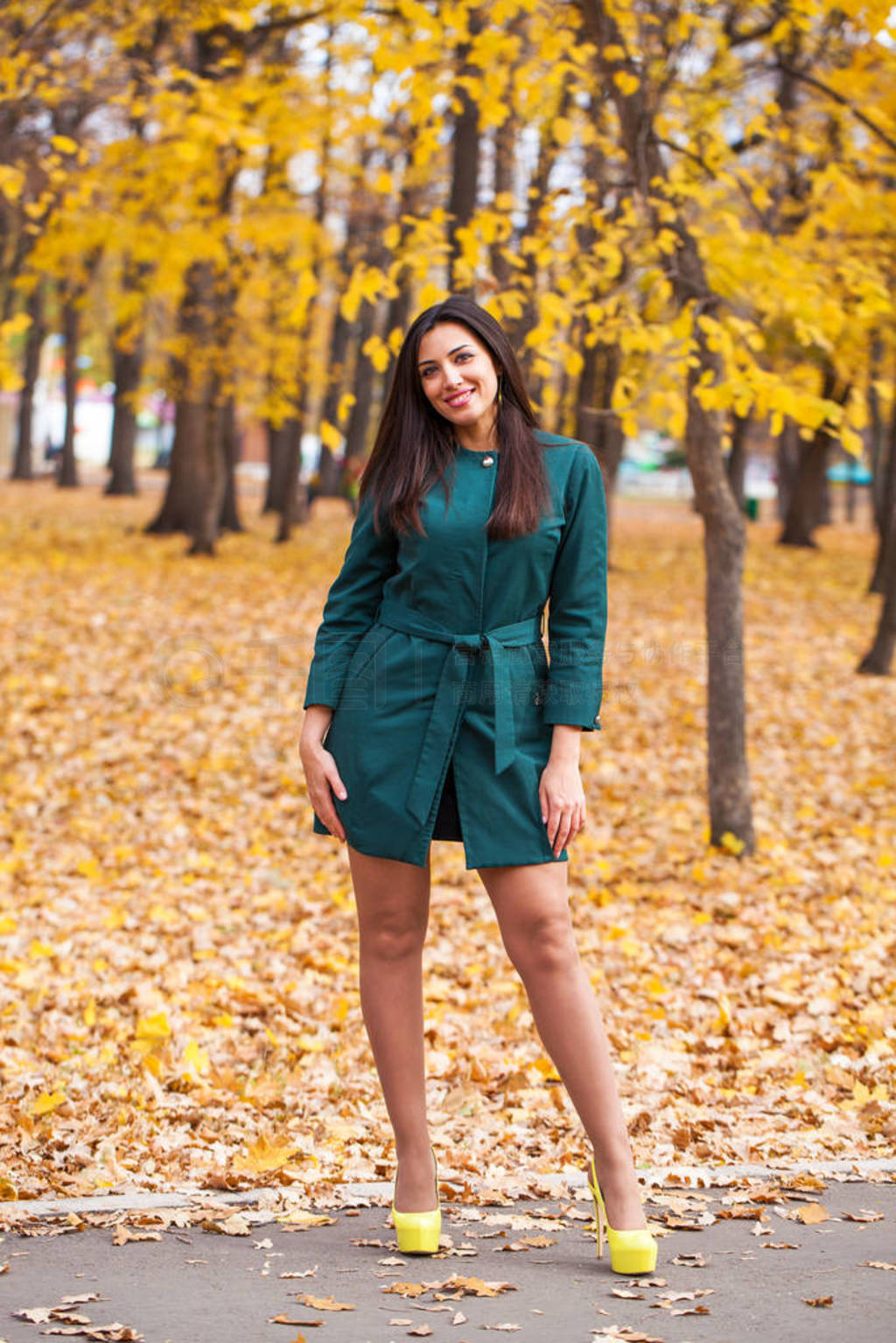 Portrait of beautiful young brunette woman