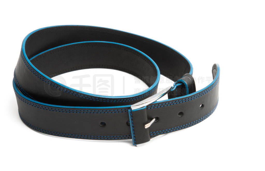 male leather belt isolated