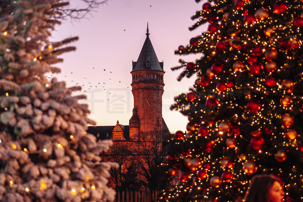 LUXEMBOURG CITY / DECEMBER 2019: Celebrating the Christmas time