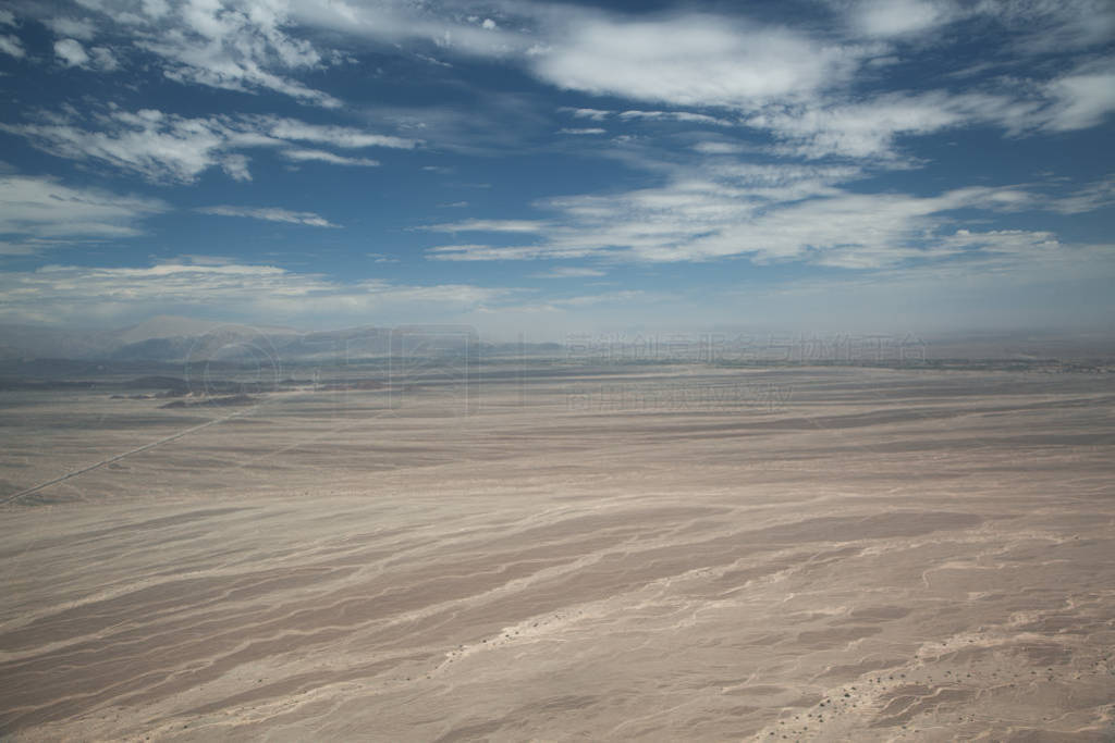 Nazca lines on desert in Peru, South America