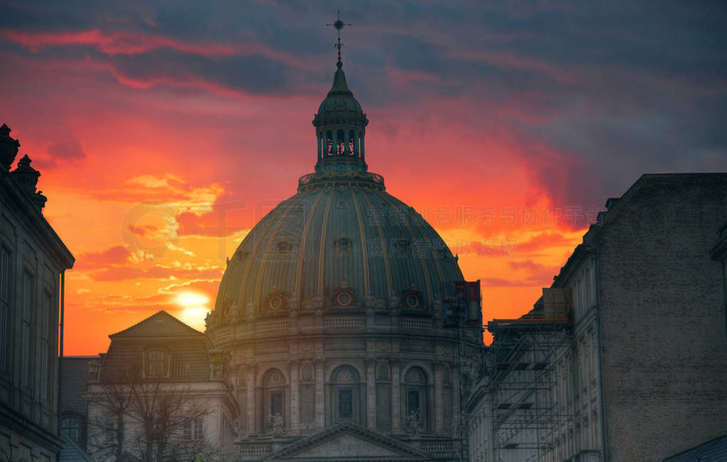 Royal Amalienborg Palace in Copenhagen