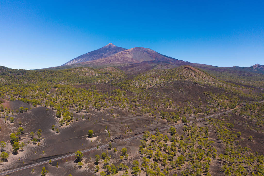 Aerial view of Teide National Park on Tenerife, Canary Islands,