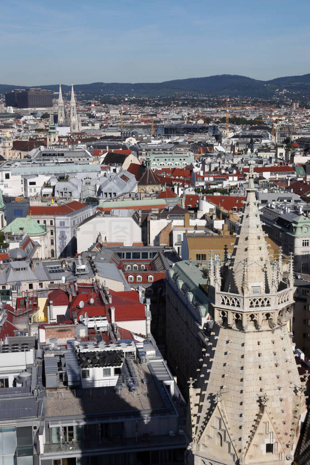 view from the church of St. Stephen in Vienna