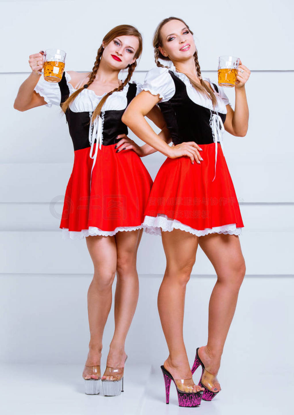 Bavarian women with beer