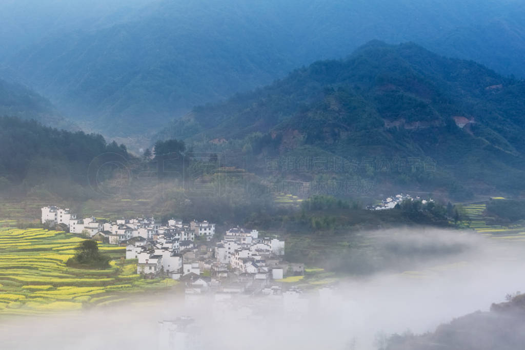 wuyuan mountain village full of spring