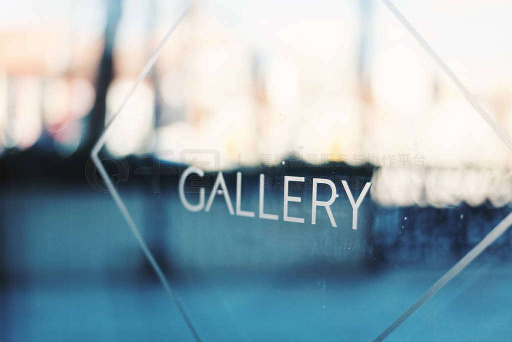 Gallery Title on Glass