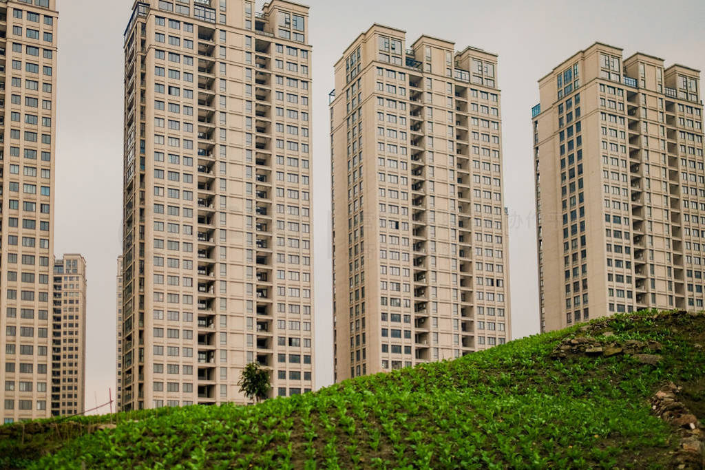 High rise residential areas with rural view