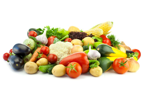 健康饮食 / 各种各样的有机蔬菜 / 隔离