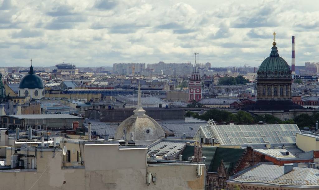 View of St. Petersburg from a height